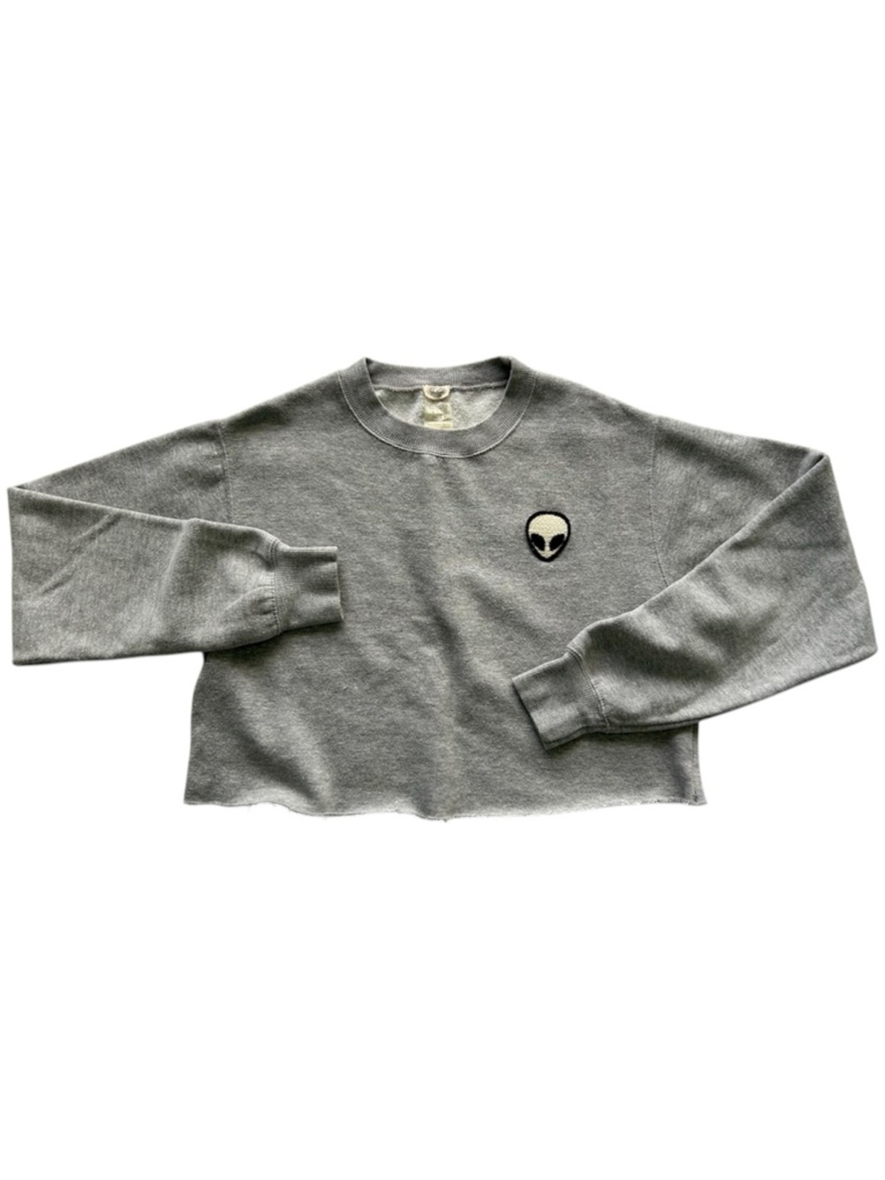 Brandy Melville Nancy Alien Cropped Sweatshirt - John Galt California - Size S
